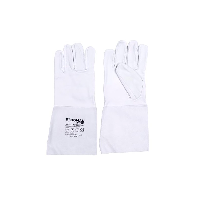 DONAU SAFETY Welding Gloves Made of Goat Grain Leather for