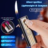 Lighters Slim Soft Flame Lighter Vintage Butane Refillable Retro Traditional