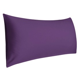 sourcing map Cotton 5ft Body Pillow Cover, Long Bolster Pillowcase - Envelope Closure - Pregnancy Body Support Cushion - Deep Purple