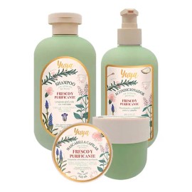 Kit Shampoo+mascarilla+acondiciona Fresco Y Purificante Yuya
