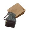 FIONCCI Women's Genuine Leather Wallet Small with Zippers - Card