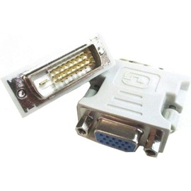 AYMBH DVI-I 24+1 Male to VGA 15 Pin Female Adapter Supports 1080P Full HD and Connects PC and laptop Video Card to HDTV Monitors & Projectors Secure Fit Plug & Play Nickel-Plated for Signal Conversion
