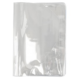Clear PVC Sleeve Cover Binder, Notebook Cover Waterproof Fit for Most Planner Binder Scrapbook Sleeves Book Covers (16cm)