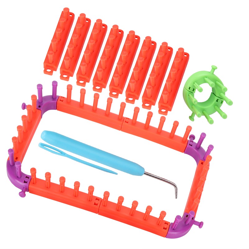 Knitting Loom Set Plastic Flexible Multifunctional Yarn Weaving Tool Accessories