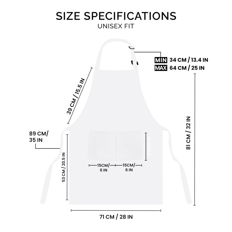 Utopia Kitchen 2 Pack Adjustable Bib Apron with 2 Pockets