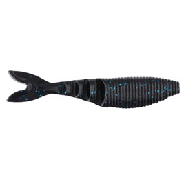 Gary Yamamoto 134-06-021 Zako Swimbait Artificial Fishing Bait, Black with Blue Flake