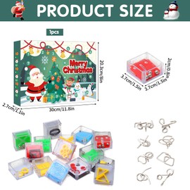 Advent Calendar 2024, Advent Calendar 2024 Puzzle Games, 24 Days Christmas Calendar, Mini Puzzle Games of the Best, Advent Calendar Thinking Games, Advent Calendar Children, for Children Adults