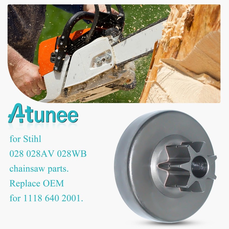 Atunee .325" 7T Clutch Drum Bearing Needle Washer Kit Fit