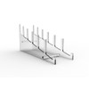 FixtureDisplays® Large Multiple Plate Display Rack Clear Holder 10748