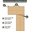 Stationary Dock Connector Hinge Kit,Floating Dock Hinges Hardware Brackets,Heavy-Duty Boat