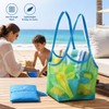 Portable Mesh Beach Bag for Kids’ Toys – Anti-Sand Large-Capacity
