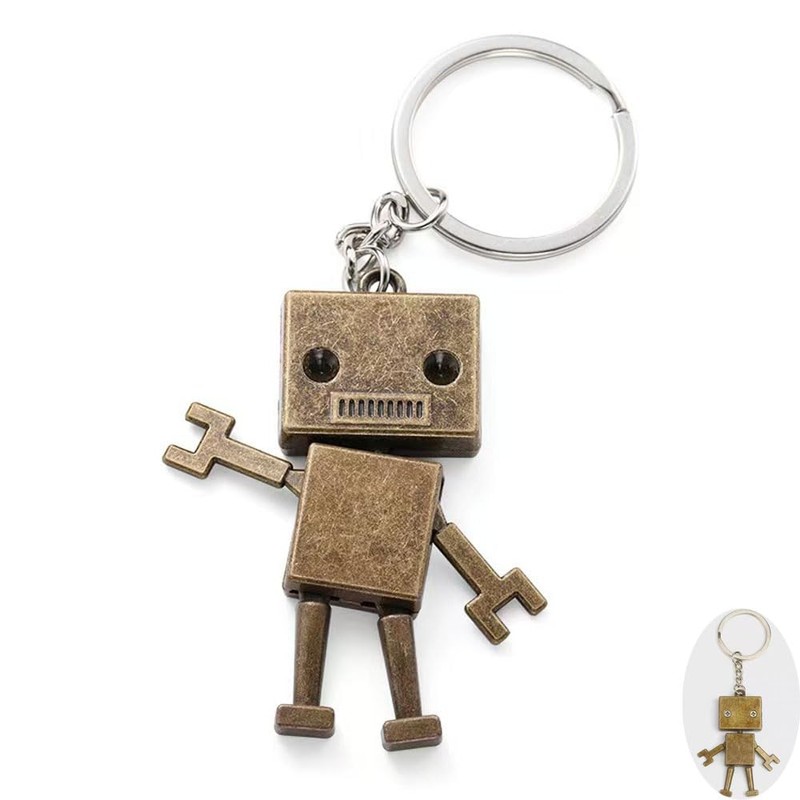 JILFR Robot Pendant Keychains, Cute Keychains, Large Key Ring, Special