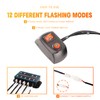 BooYu 8-pcs Sync Feature LED Emergency Strobe Lights Ultra Slim
