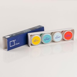 Helium Classic Sample Pack – Hair Cream | Hair Wax | Hair Pomade | Hair Clay – Four Samples of 0.3 Oz each.