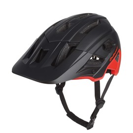 Polisport Mountain PRO Unisex Adult Helmet (M=55/58) Helmet, Black/Red, M