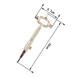 GERUI 2 Pieces Universal Construction Keys, Architect Keys, Construction Site Keys with Cylinder Gauge, Control Cabinet Key, Zinc Alloy