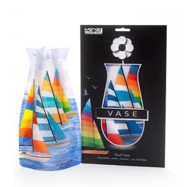 MODGY Expandable Flower Vase Plastic Decorative Modern Vases for Flowers Centerpieces Dining Table Decor Living Room Bathroom Wedding Office, Nauti