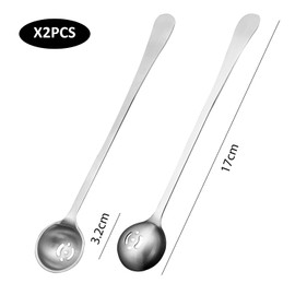 2 Pieces Olive Spoon, Slotted Spoon, Stainless Steel Spoon, Small Slotted Spoon, Cooking Spoon, Multifunctional Canning Spoon
