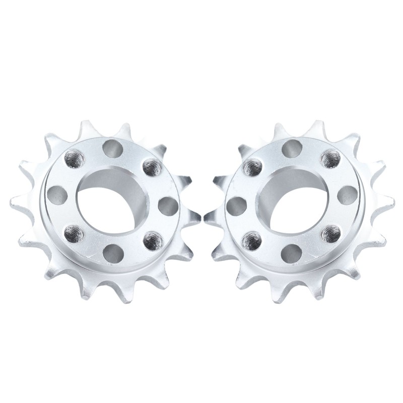 2Pcs Sprocket Gear Aluminum Anodic Oxidation Gears for Robots Machinery