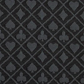 Two-Tone Poker Table Suited Speed Cloth. Waterproof Poker Table Layout (Platinum)