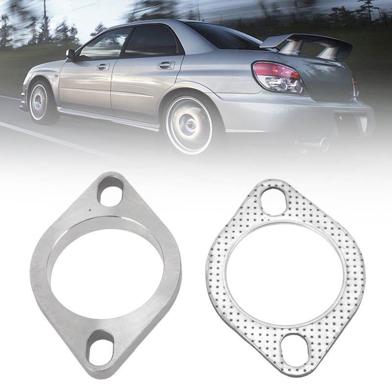 2PCS 2 Bolt 2.5in Exhaust Flange Connection Kit Stainless Steel