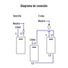 Volteck PA-APDO1-ELN, Placa armada negra 1 interruptor sencillo y 1