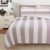 Cozy Line Home Fashions Josie Ivory Taro Bold Striped 100%