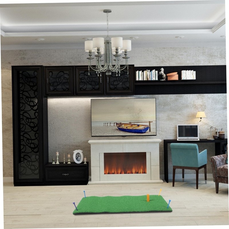 Mipcase Portable Indoor Golf Practice Mat Mini Golf Turf Hitting
