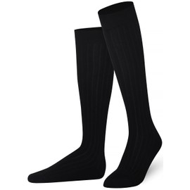 Mysocks Unisex Knee Socks, Long Socks - Wavy Black, size: 42-46