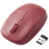 Elecom M-BL21DBSKRD Wireless Mouse, Silent, Antibacterial, 5 Buttons, 3 Adjustable