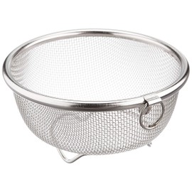 Pearl Metal HB-4071 Mini Colander, 5.1 inches (13 cm), Stainless Steel, At Aqua, Silver