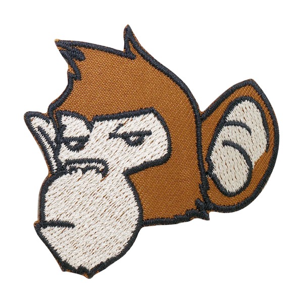 CLOVER INTER Monkey Head Patch Iron on Patches Embroidered Badge