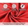 Sesto Senso Fitted Sheet 200 x 200 cm Red for