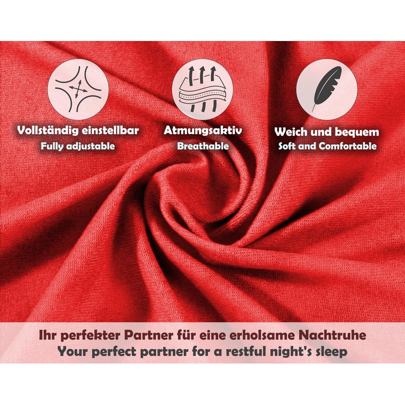 Sesto Senso Fitted Sheet 200 x 200 cm Red for