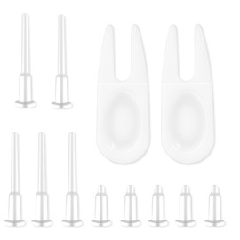 12 Pieces Exercise Ball Plug Replacement Kit Yoga Ball Fitness Exercise Ball Air Stopper Plug Pin Adapter Kit for Fitness Exercise Ball Inflatable Bed Pool