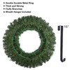 Christmas Wreath with LED Lights - 24" Prelit Xmas Door