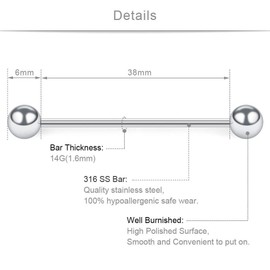 AceFun 32 pcs Mix Set Clear Piercing Retainers Septum Retainer Nose Studs Flexible Lip Ear Nose Tongue Rings Nipplering Horseshoe Plastic Industrial Piercing Retainer for Work