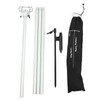 Camping Lamp Pole Retractable Double Light Hooks Retro Style Metal