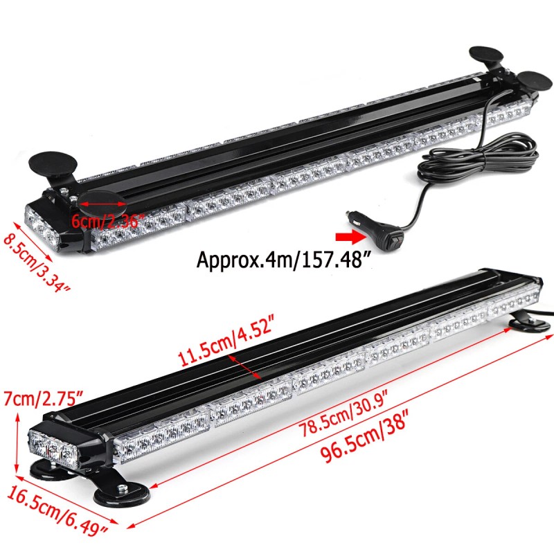 78 LED Emergency Traffic Advisor Double Side Warning Strobe Light