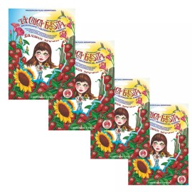 EIVY"S De Mexico 4 peças LA CHICA FRESITA desodorante purificador de ar para carro morango fresco aromatizante