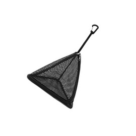 heyous Camping Dry Net, 30x45cm Camping Organizer Mesh Hanging Basket Net, PVC Triangle Hanging Bag with Hook for Outdoor Picnic Tableware Dishes Food Fruit