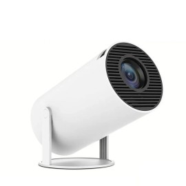 Yinzam HY300 Pro HD Android 12 Mini Projector, 360 Degree Rotating Home Video 1080P Projector With 260 ANSI Lux WIFI Proyectorplug: US
