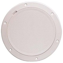 BECKSON MARINE Deck Plate 6 inch, PRY-Out, Non Skid, Beige