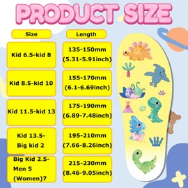 AXFEE AirTag Hidden Insoles Children, Airtag Holder for AirTag, Scratch-Resistant & Shockproof GPS Tracker Case for Children, Seniors, Shoes, Insoles, with Cartoon Pattern, Yellow (155-170 mm)