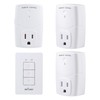 BN-LINK Mini Wireless Wall-Mounting Remote Control Outlet Switch Power Plug