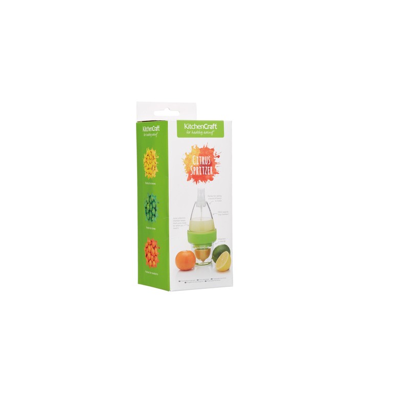 KitchenCraft Healthy Eating Citrus Spritzer and Juicer Bottle, 150 ml