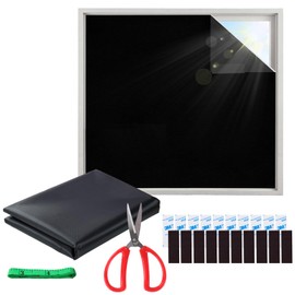 DBOO Portable Blackout Blind - Extra Large (150x200cm) - Magnetic Blackout Blinds with No Drilling 20 Magnets 1 Secssor 1 Measuring Tape - Reflects Sunlight - Fits Any Window Size/Shape