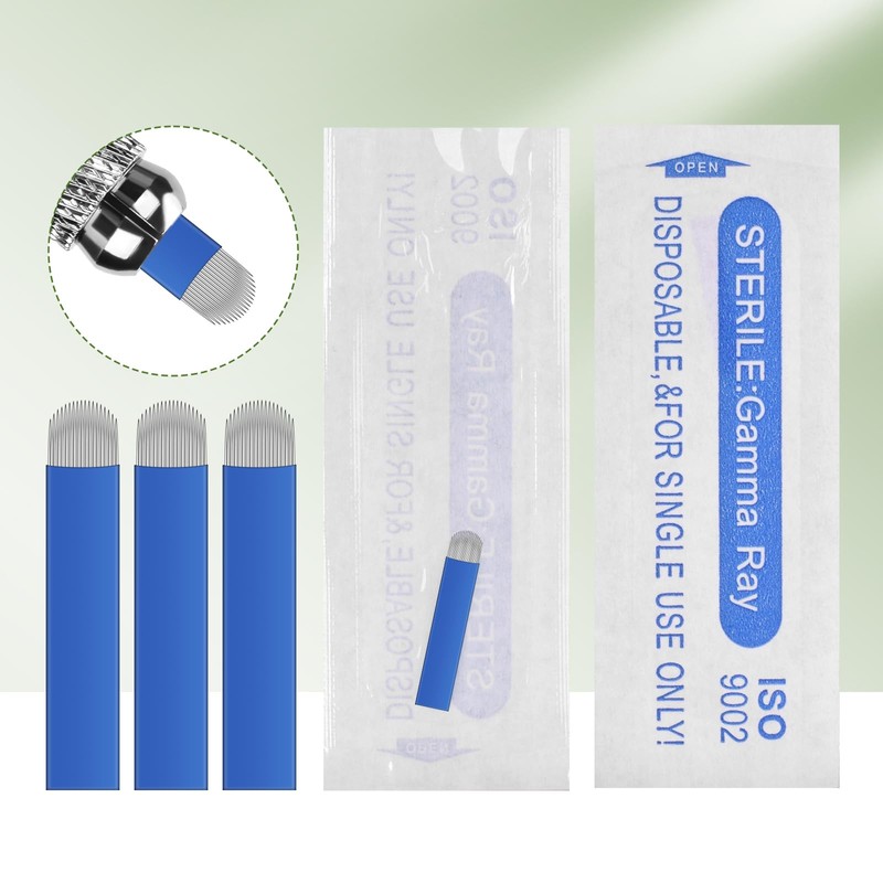 ATOMUS Microblading Needles Kit 14-Pin 18U Pin Liner Needles Permanent