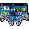 "VIDEO GAME NIGHT" - Iron On Embroidered Applique Patch -