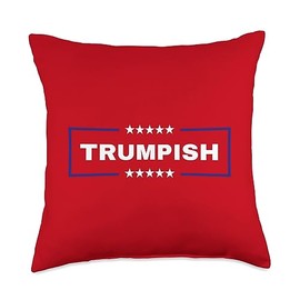 Pro Trump Supporter Conservative T-Shirts & Gifts I Am Trumpish 2024 Vote Trump 45 Election Gear USA Patriotic Throw Pillow, 18x18, Multicolor